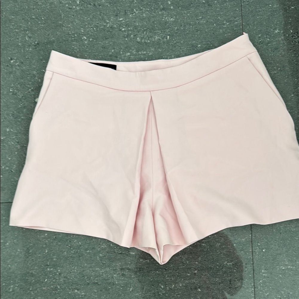 Zara Pink High Waist Tailored Shorts